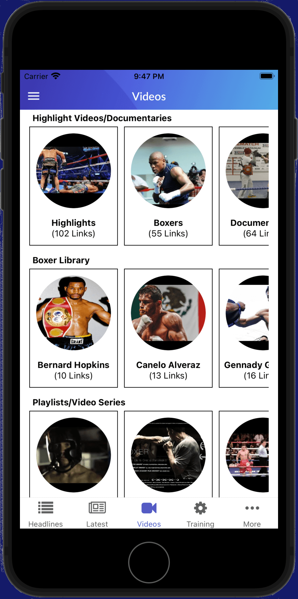 boxing videos image